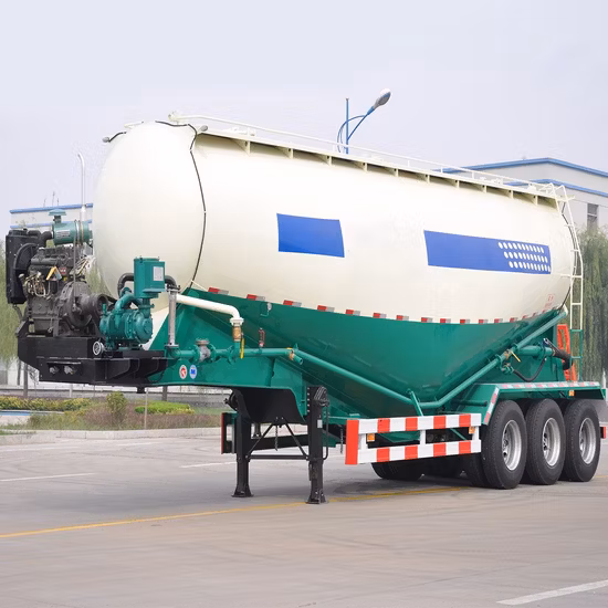 3 Alxe 40cbm 45 Cbm Petroleiro de cimento a granel Semi-reboque graneleiro para venda