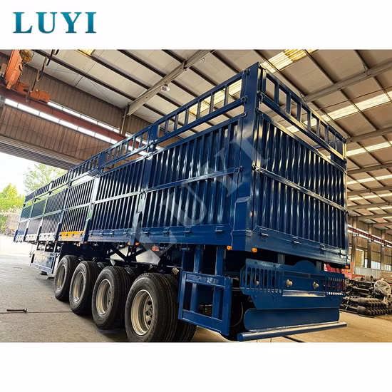 Mesa plana/basculante/contêiner/esqueleto/esquelético/cerca/parede lateral/Lowboy/cama baixa/despejo/plano/parede lateral/cama baixa para veículo semi-reboque de caminhão de reboque