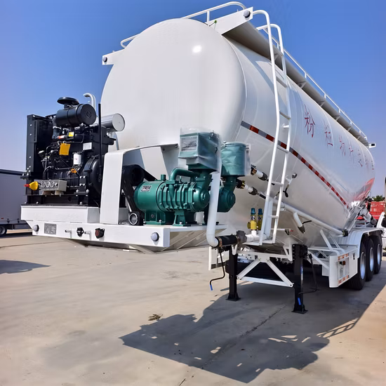3 eixos 40 medidor cúbico 40ton 50ton reboque petroleiro de cimento a granel